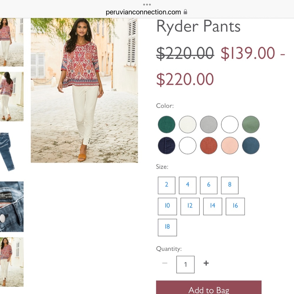 Peruvian Connection Ryder pants - Picture 6 of 7